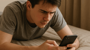 최악의 스마트폰 보는 자세