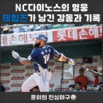 NC 다이노스의 영웅, 테임즈가 남긴 감동과 기록